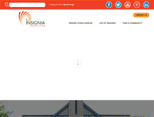 Tablet Screenshot of insigniaseniorliving.com